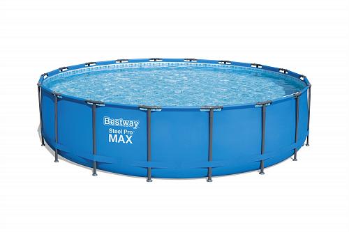 Каркасный круглый бассейн 549х122 см, 23062 л, полный комплект, Steel Pro Max Bestway, арт. 56462