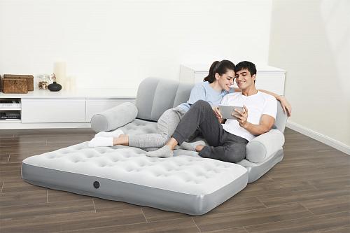 Надувная кровать Multi-Max с электронасосом 188 см x 152 см x 64 см Bestway арт 75073