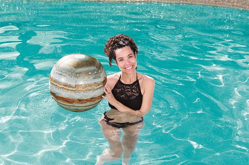  Мяч пляжный 61 см Bestway от 2 лет "Юпитер" с подсветкой арт. 31043