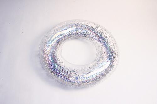 Круг для плавания с блестками (золото, серебро) 90 см, 12+, Dans, арт. 959005