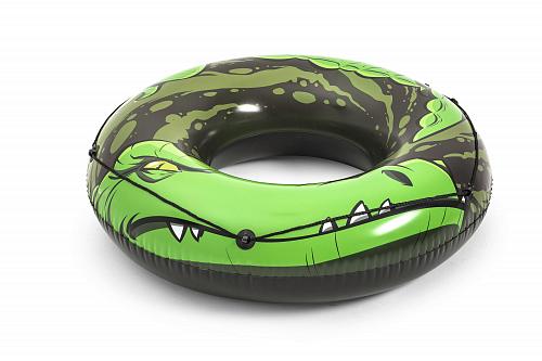Круг для плавания 119 см, 12+, со шнуром, «Крокодил» Bestway, арт. 36108