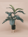Искусственное растение (без горшка, 14 листьев на 3 отдельных стеблях разной длины), 110 см