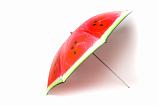  Зонт пляжный с наклоном, 200 см, цвет (Арбуз), артикул J2018001