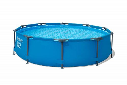 Каркасный круглый бассейн 305х76 см, 4678 л, с фильтр-насосом, Steel Pro Max Bestway, арт. 56408