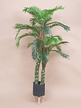 Искусственное растение (без горшка, 24 листа на 2 стволах разной длины, соединенных внизу растения),